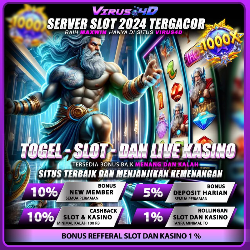 VIRUS4D Situs Slot Togel Casino Online Modal Receh Bisa Jackpot Besar