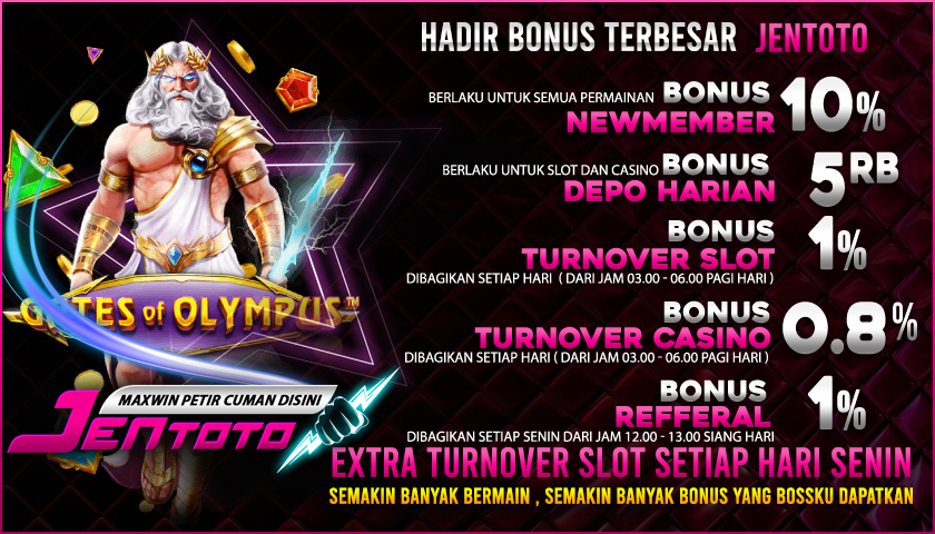 Situs Slot Jentoto Senantiasa Melayani 1 harian Penuh